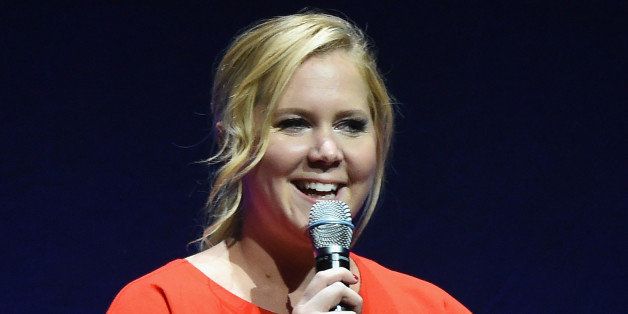 LAS VEGAS, NV - APRIL 23: Comedian Amy Schumer speaks onstage at Universal Pictures Invites You to an Exclusive Product Presentation Highlighting its Summer of 2015 and Beyondat The Colosseum at Caesars Palace during CinemaCon, the official convention of the National Association of Theatre Owners, on April 23, 2015 in Las Vegas, Nevada. (Photo by Michael Buckner/Getty Images for CinemaCon)