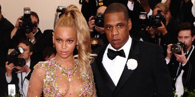 Beyonce, left, and Jay-Z arrive at The Metropolitan Museum of Art's Costume Institute benefit gala celebrating "China: Through the Looking Glass" on Monday, May 4, 2015, in New York. (Photo by Charles Sykes/Invision/AP)