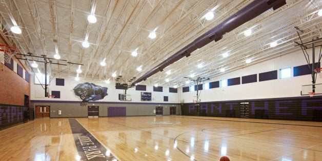 Gymnasium at Middle Park High SchoolGranby, ColoradoDesigned and built by The Neenan CompanyPhoto courtesy of LaCasse Photographyblog.neenan.com/