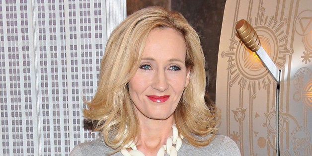 NEW YORK, NY - APRIL 09: Founder and President of Lumos and Patron of Lumos USA/ Author J.K. Rowling ceremoniously lights th