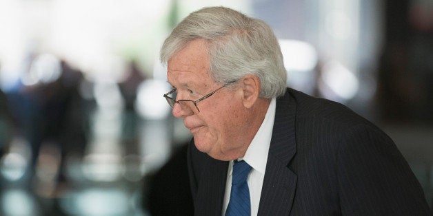 CHICAGO, IL - JUNE 09: Former Republican Speaker of the House Dennis Hastert arrives for his arraignment at the Dirksen Fede