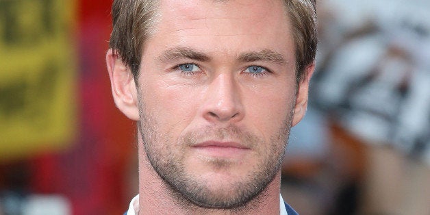 LONDON, ENGLAND - APRIL 21: Chris Hemsworth attends the European premiere of 'The Avengers: Age Of Ultron' at Westfield Lond