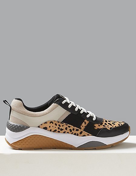 leopard print trainers marks and spencer
