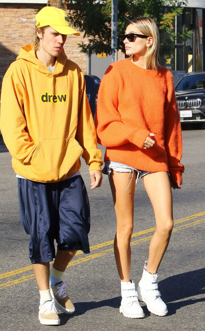 Justin and Hailey pictured together last year