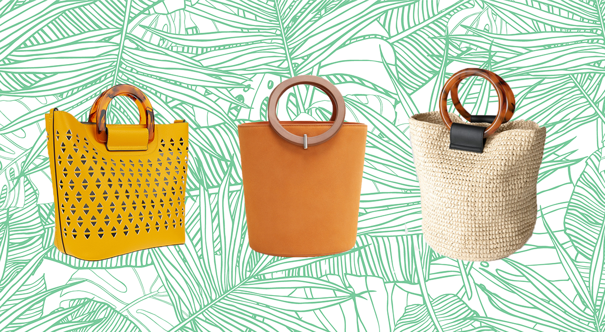zara straw bag with rounded handles