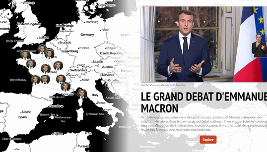 Le grand débat de Macron résumé en une carte