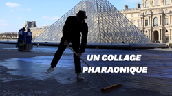 Le mystérieux collage de JR pour les 30 ans de la pyramide du