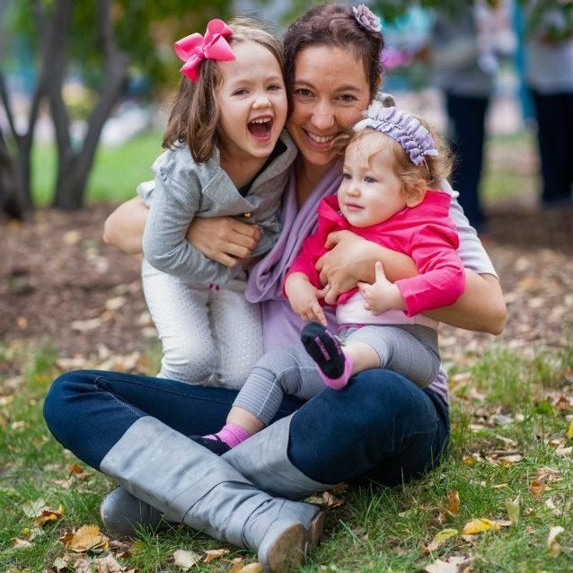 Me with my two daughters, Anya and Aria