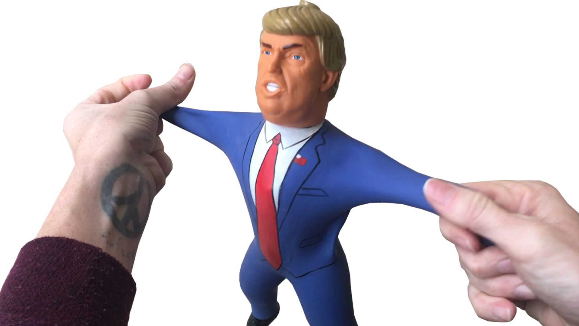 trump stretch doll