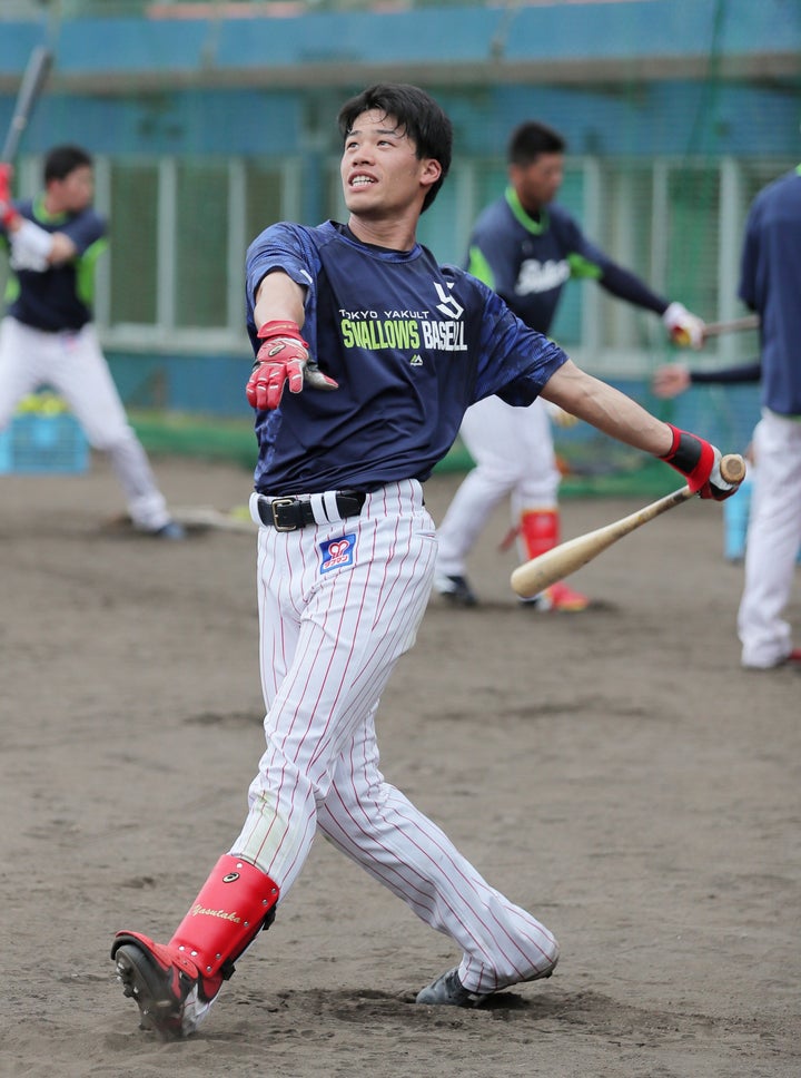 ヤクルトの塩見泰隆外野手