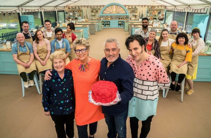 The cast of last year's Bake Off