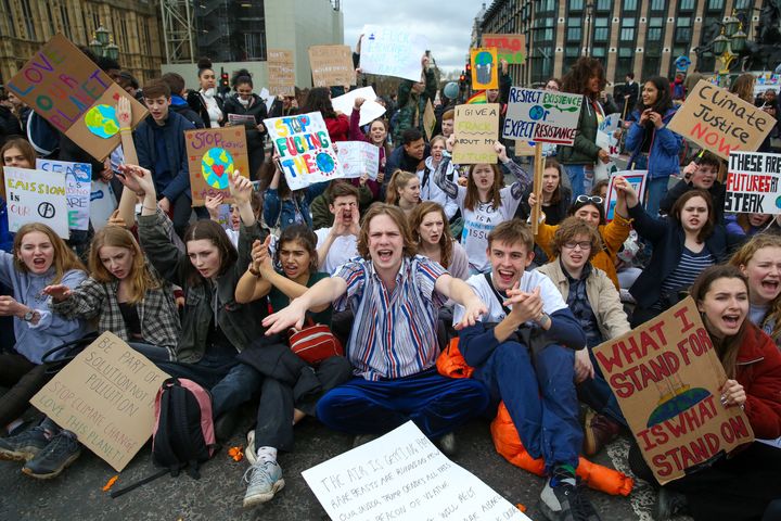 Climate change protest in London