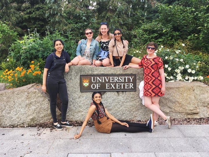 Becca McAuley (far right) and her housemates.