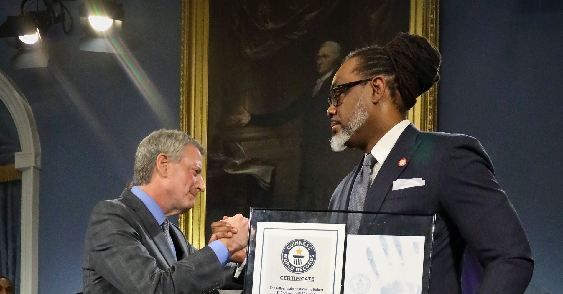 Nyc Councilman Robert Cornegy Jr Is Worlds Tallest Politician Guinness Huffpost