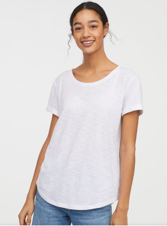 basic white t shirt women's