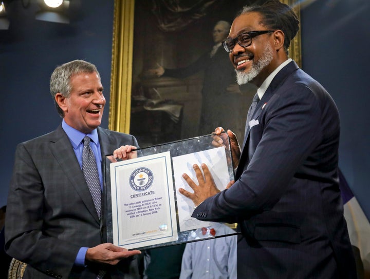 Robert Cornegy Jr., a 6-foot-10 councilman from Brooklyn, has been declared the world’s tallest male politician.