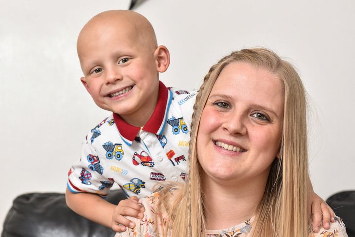 Stacey Worsley's cancer-stricken son Toby died earlier this year, aged six 