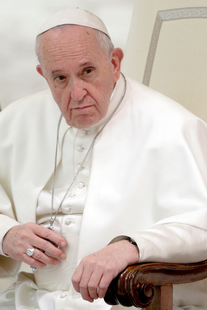 Pope Francis attends an audience at the Vatican on Friday, March 29, 2019.&nbsp;