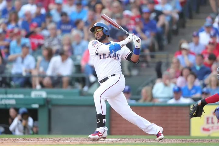 Texas Rangers' Elvis Andrus walked-up to 'Baby Shark' for his son to kick  off the new season - Good Morning America