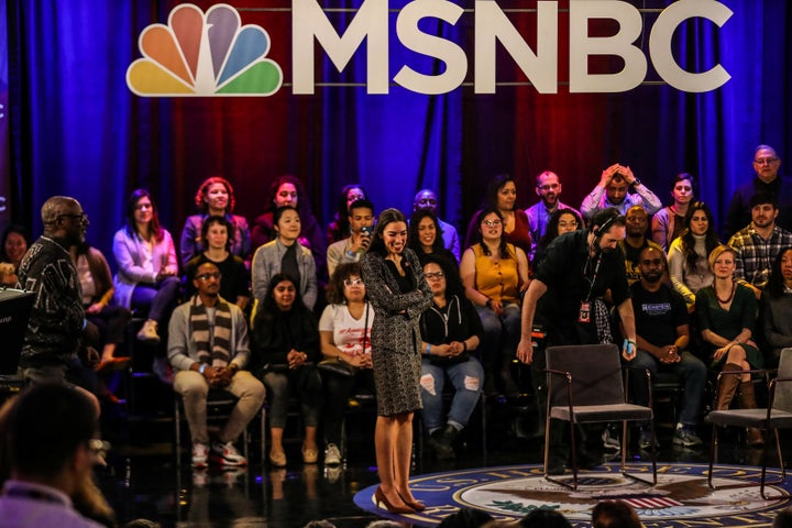 Alexandria Ocasio-Cortez's town hall forum took place in the Morris Park section of the Bronx in New York City.