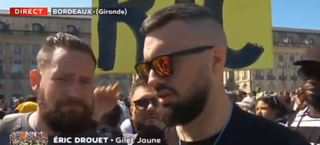 Gilets jaunes: Ãric Drouet annonce la poursuite du mouvement en