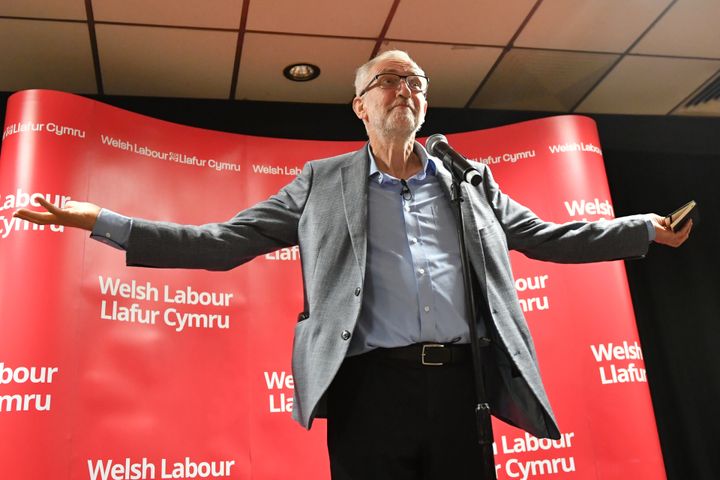 The Labour leader said he was focused on ending the "chaos" in Westminster while campaigning in Newport.