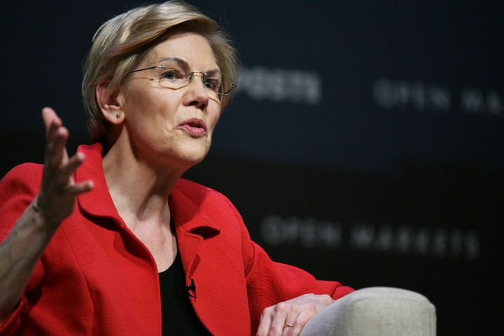 Sen. Elizabeth Warren addresses foreign ownership of American farmland at the Heartland Forum in Storm Lake, Iowa, a candidate forum Saturday co-sponsored by HuffPost.