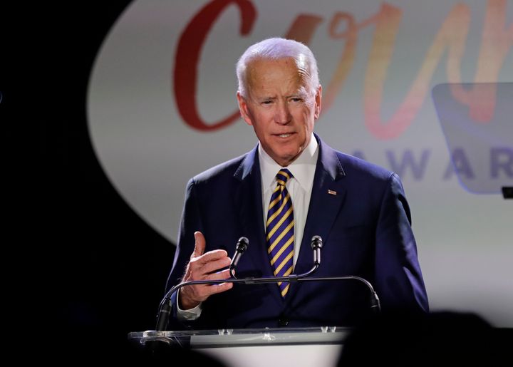 Former Vice President Joe Biden, seen last week in New York, has said that he does not believe that he ever "acted inappropriately" toward others.