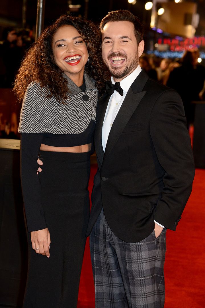 Martin with his real-life wife Tianna Chanel Flynn