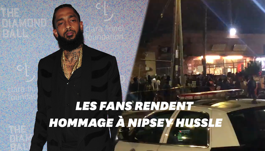 Les fans Nipsey Hussle se rassemblent sur le lieu de