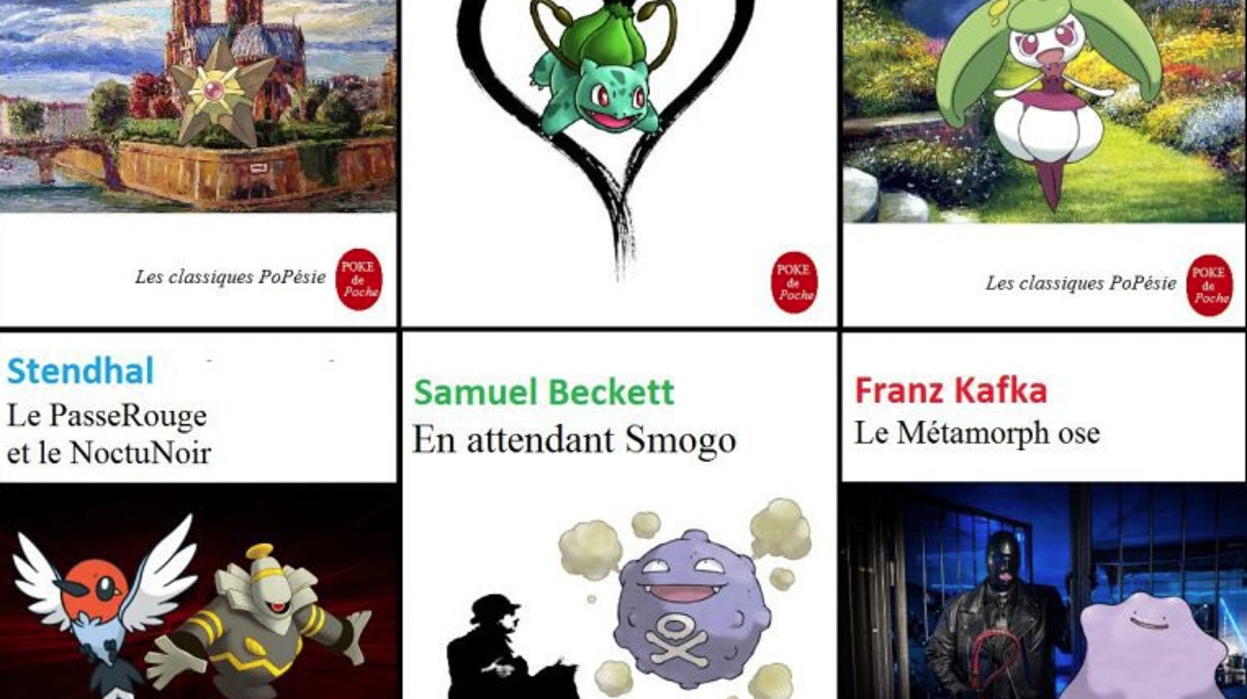 Avec Des Pokemon Il Detourne Les Grands Classiques De La Litterature Le Huffpost