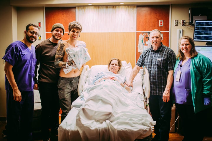 Cecile Eledge gave birth to her granddaughter on March 25.