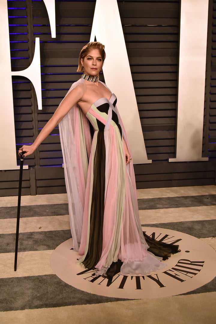 Selma Blair at the 2019 Vanity Fair Oscars party.