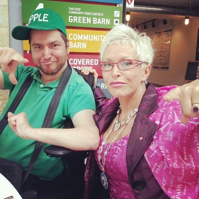 Andrew Gurza and his mother, Sher
