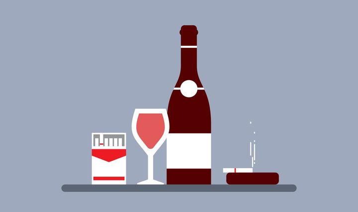 A recent study found that, in terms of increased cancer risk, drinking a bottle of wine is equivalent to smoking up to half a pack of cigarettes in a week.