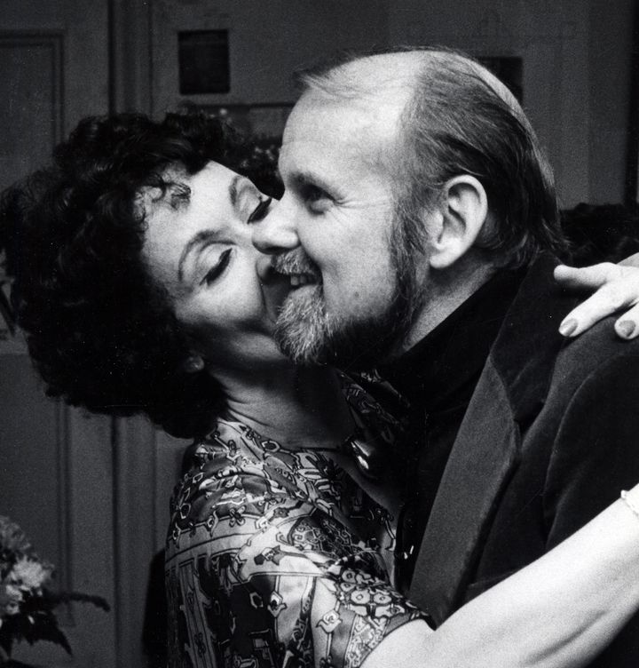 Rivera and Bob Fosse at the opening of "The Grand Finale" on Jan. 7, 1975.