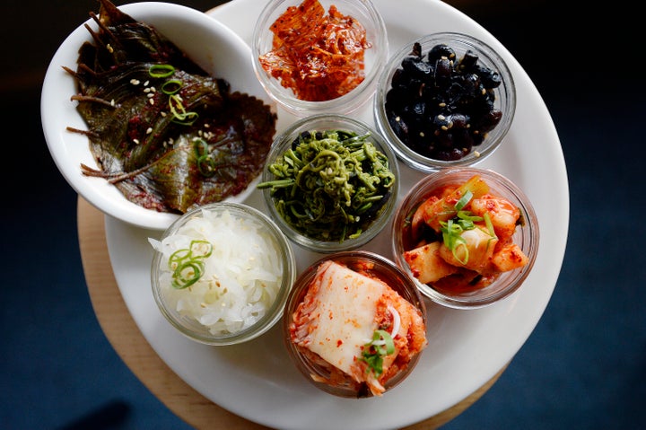 South Korean food is centered around side dishes called banchan, which rarely all get eaten. 