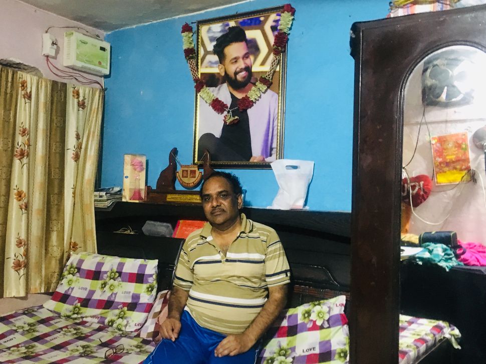 Yashpal Saxena, Ankit Saxena's father, at his home in West Delhi.