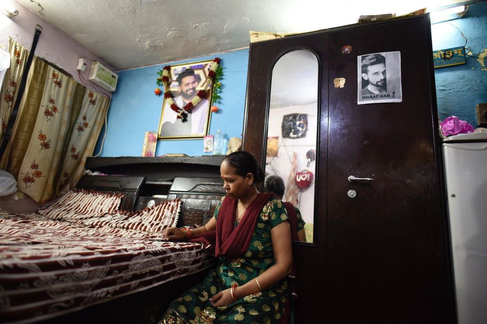 Kamlesh, Ankit Saxena's mother, at her home in West Delhi.