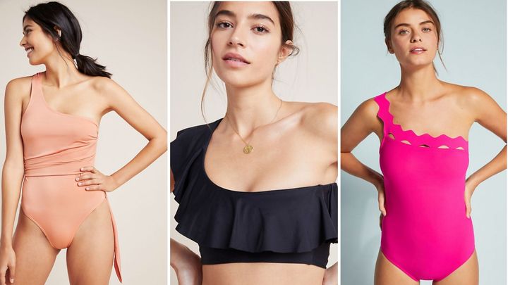 15 One-Shoulder Swimsuits With Ruffles, Cut-Outs And More