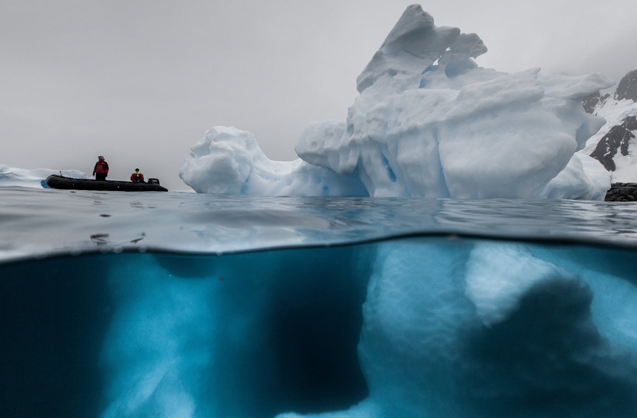 The team's footage of a glacier calving marks the first time it has been filmed that extensively 