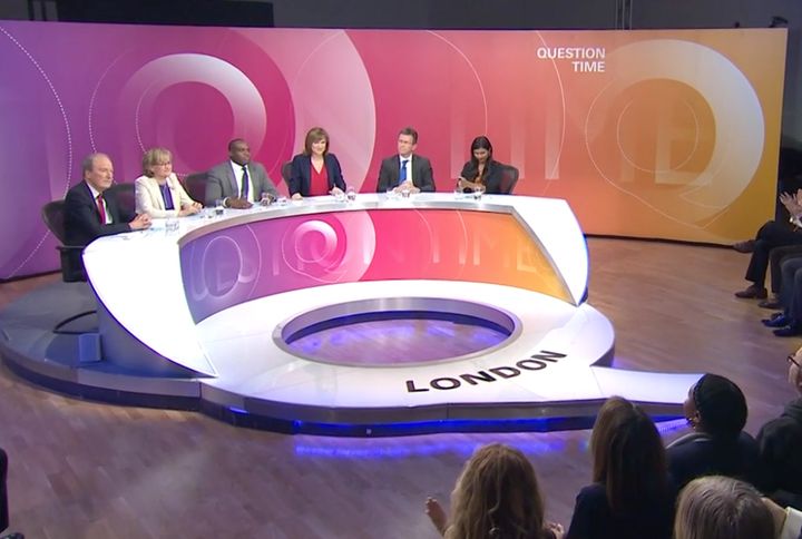The location of this week's BBC Question Time was changed to Dulwich, south London, from Bolton, Lancs.