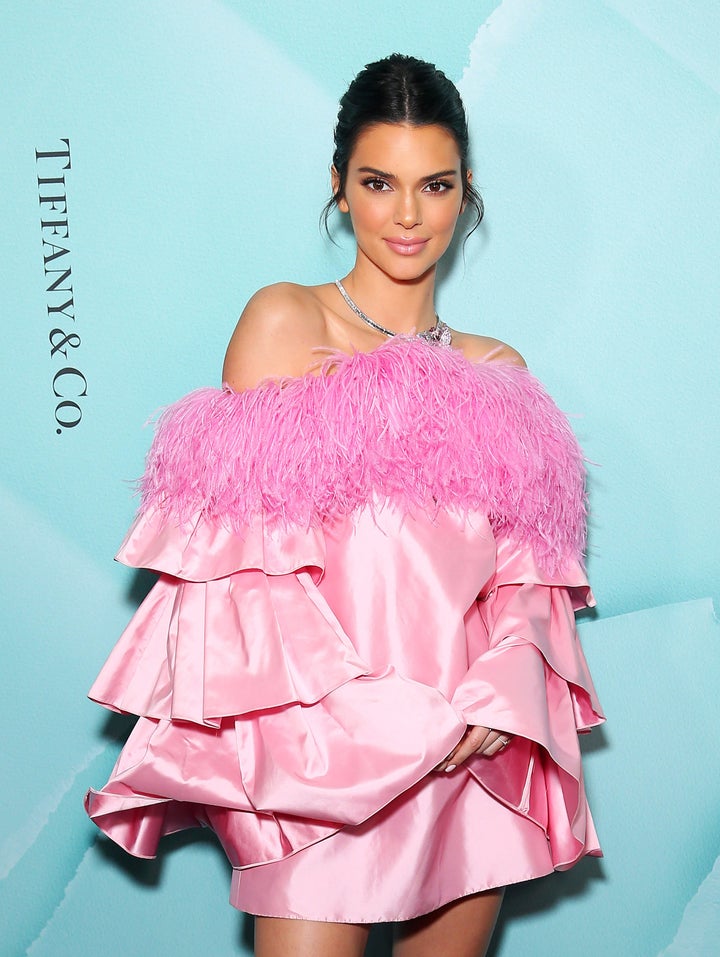 Kendall Jenner Is A Walking Pink Cloud In Outrageous Poufy Dress