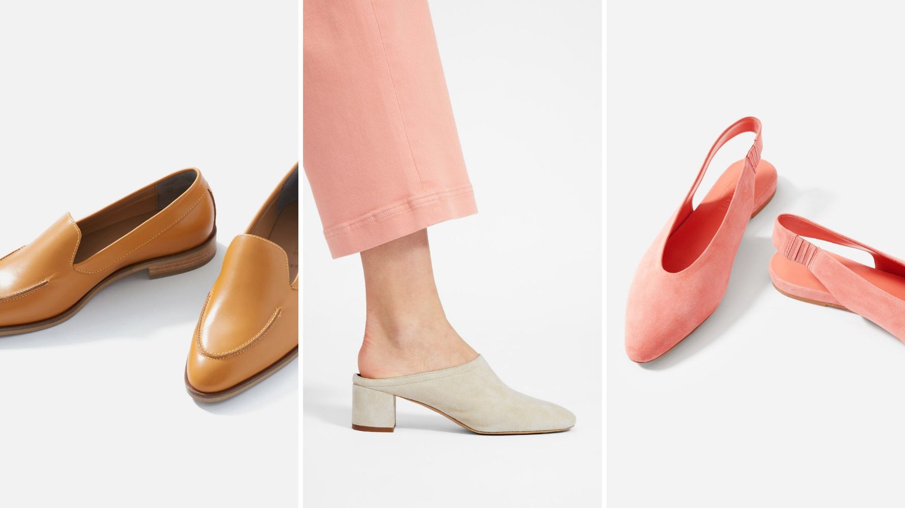 Everlane square hot sale toe slingback