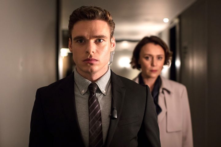 Richard Madden and Keeley in Bodyguard.