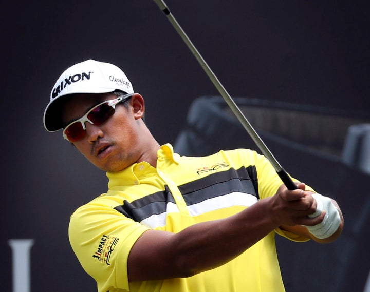 In this Friday, Feb. 10, 2017 file photo, Arie Irawan of Malaysia tees off during the second day of the Maybank Championship golf tournament in Kuala Lumpur, Malaysia.