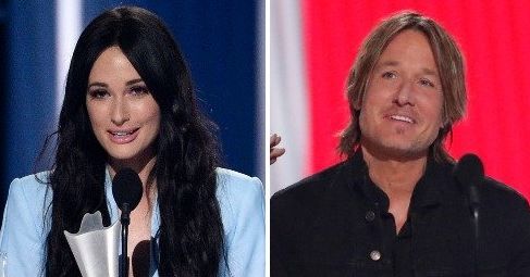 Kacey Musgraves, left, won three honors including female artist of the year. Keith Urban, right, was named entertainer of the year.