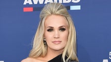 Carrie Underwood Dons Dramatic, Sparkly Look For The ACMs