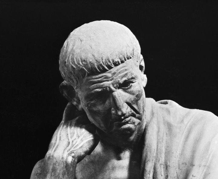 Portrait of Aristotle. Detail from Hellenistic Statue. Museo Nationale, Naples. Undated.