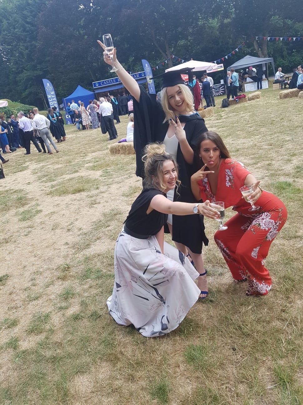 Zoe (left), Abi and Ellie.